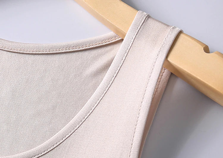 50% Natural silk sleepwear women nightgown sleeping dress pijamas ladies underdress long home wear loose plus size sleeveless
